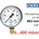 Wika - Германия Wika 611.10 Ø63 0-400 mbar 1/4" cl. 1, 6 Манометър ниско налягане радиален (40447701)