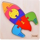 Inlea4Fun vzdelávacie puzzle Raketa 8 dielov Rocket