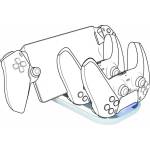 NACON Зарядна станция Nacon, За DualSense падове и Playstation Portal (PS5TRIPLECHARGER)