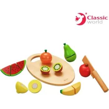 Image 1 of Classic World Детски дървен комплект за рязане на плодове - Classic World