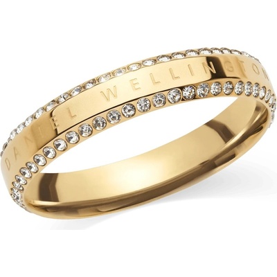 Daniel Wellington pozlacený prsten s kubickými zirkony Classic Aura DW004015