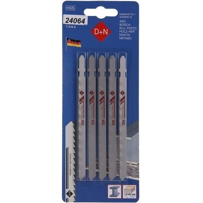 Levior Plátky do přímočaré pily HSS 100/1mm 5ks 31112