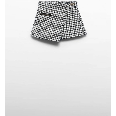 Abel & Lula Skurt se zlatou přezkou bílo-černý