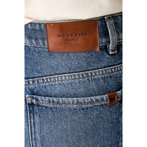 Weekend Max Mara къс панталон дамски от деним WKDDONNOLA (2625146021600)