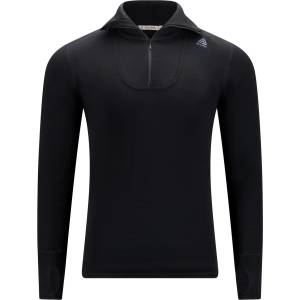 Aclima Мъжки вълнен пуловер Aclima Doublewool Polo Shirt Zip Merino jumper - Jet Black / Marengo - размер XXL (005-2740-0216)