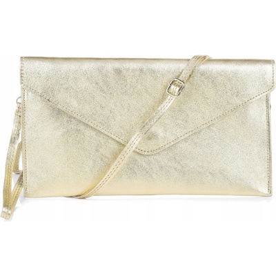 Beltimore listová kabelka prírodná koža zlatá