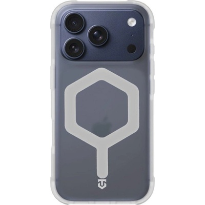 Tactical Удароустойчив калъф Tactical MagForce Hexagon за iPhone 17 Pro, бял - прозрачен (57983127344)