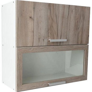 Matis Кухненски шкаф горен с две повдигащи врати in vh80 сив дъб