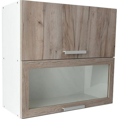 Matis Кухненски шкаф горен с две повдигащи врати in vh80 сив дъб