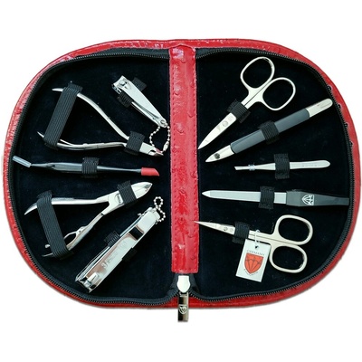 Kellermann dámská manikúra 5224 N MC červená se vzorem pštrosí kůže červená – Zboží Dáma