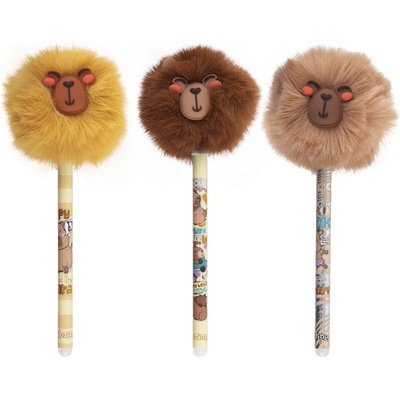 Colorino Химикалка COLORINO гумичка Pom Pom Capybara капачка 0, 5 мм син цвят за писане R01867PTR (R01867PTR)
