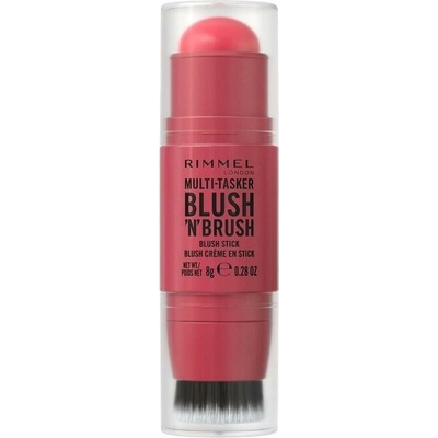Rimmel Multi-Tasker Blush'N'brush lícenka v tyčinke so štetcom 150 Cherry On Point 8 g