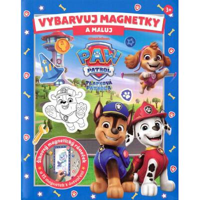 Tlapková patrola Vybarvuj magnetky