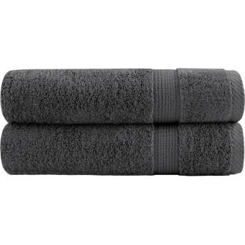 vidaXL Премиум кърпи за душ SOLUND 2 бр. Антрацит 70x140 см 600 г/м2 (137160)