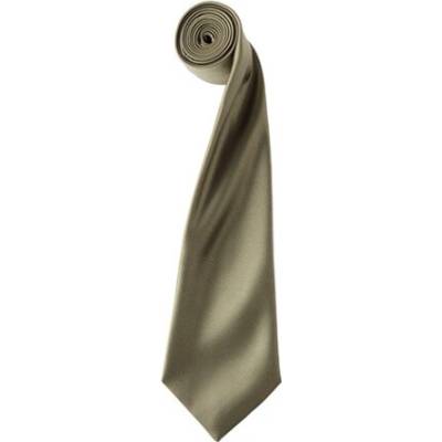 Premier Workwear pánska saténová kravata PR750 Sage