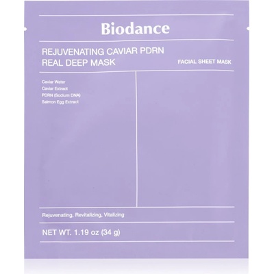 Biodance Rejuvenating Caviar PDRN Real Deep Mask ревитализираща маска възстановяващ кожната бариера 34 гр