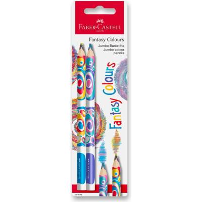 Faber Castell tříbarevná pastelka Fantasy Jumbo 2 ks 116575