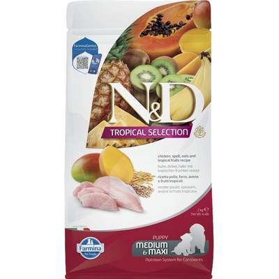 N&D Tropical Selection Puppy Medium & Maxi Ancestral Grain Chicken 2 kg