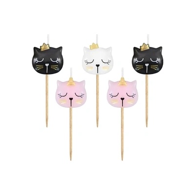 Godan Свещи за рожден ден на торта Cuteheads, 5 броя