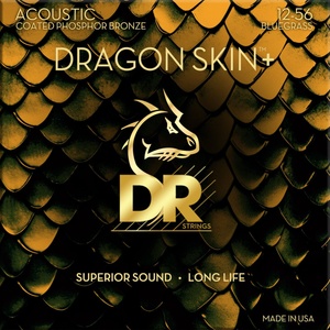 DR Strings Dragon Skin+ Coated Phosphor Bronze Bluegrass Струни за акустична китара (DAP-12/56)