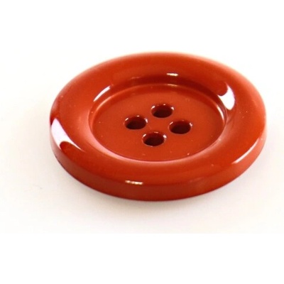 Pro Háčkování Knoflík kulatý plast 23 mm, pálená cihla