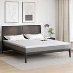 vidaXL Топер за матрак Бяло 200 x 200 cm Жакардова тъкан (4106208)