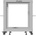 Lanberg open rack 19" 12U 600x600-1100 adjustable, grey (OR01-6112-S)