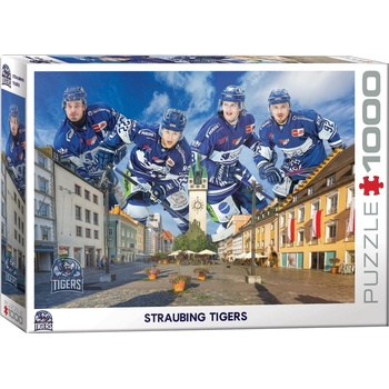 EUROGRAPHICS Пъзел Eurographics от 1000 части - Отбор по хокей на лед "Straubing Tigers (60006001)