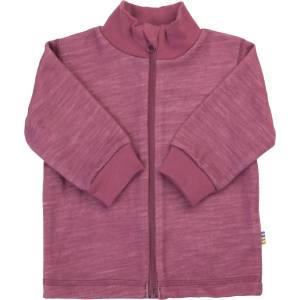 Joha Детско вълнено яке Joha Kid's Cardigan with Collar and Zip Merino jacket - Bordeaux - размер 100 (703-7034-0115)