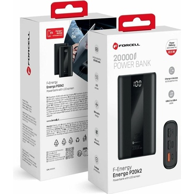 Forcell F-Energy P20K2 20000 mAh black