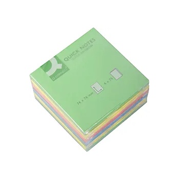 Image 1 of Q-CONNECT Кубче Quick Note 76x76мм Ultra Rainbow 6х75 листа