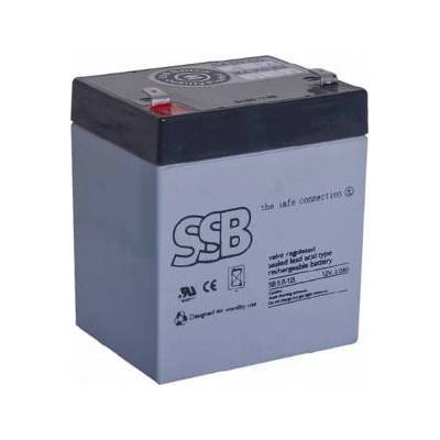 GRASSBERG SSB SB 5-12L SSB battery 12V/5Ah T2 - faston 6.3mm