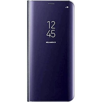 Pouzdro SES Zrdcadlové plastové flip obal Samsung Galaxy A52 A525F - modré