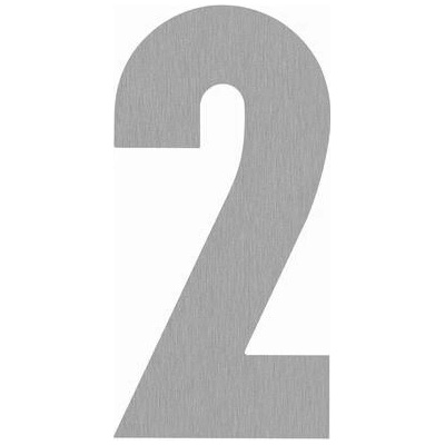 SRA - DOMOVÁ ČÍSLICA "2" - 160 mm NEM - nerez matná | MP-KOVANIA.sk