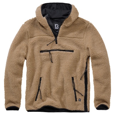 Brandit Мъжко пухкаво яке в цвят камел Brandit Worker Pullover BW-5023-70 - Камел, размер XXL