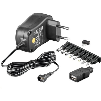 Goobay Univerzální napájecí adaptér 230V/3-12V stejnosměrný 300mA