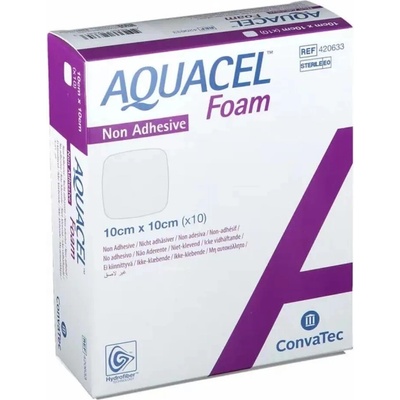 Aquacel foam Ag neadhesivní 10 x 10cm 10 ks