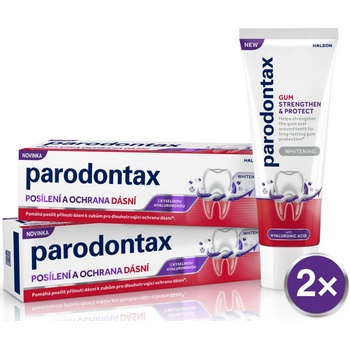Parodontax Posilnenie a ochrana ďasien Whitening 2 x 75 ml