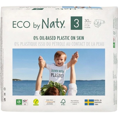 Eco by Naty 3 od 4 do 9 kg 30 ks