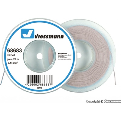 Viessmann Kabel na cívce šedý 25 m 68683