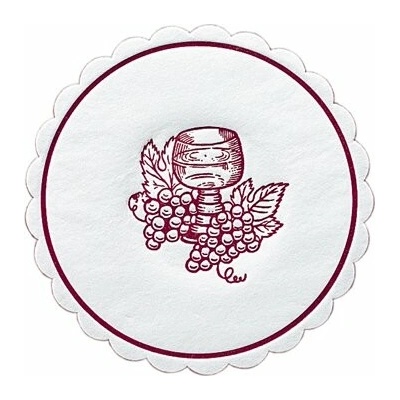 DUNI Rozetky m-ply 10 cm grapes bordeaux