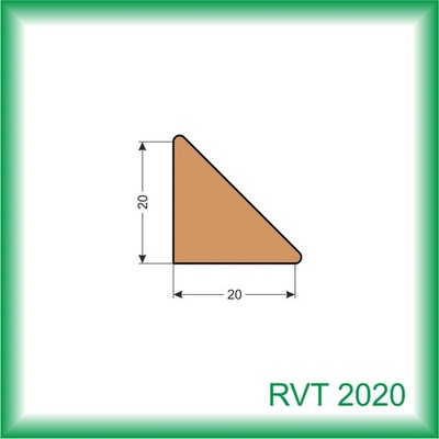 Kodrefa Drevená rohová lišta RVT 2020 2m