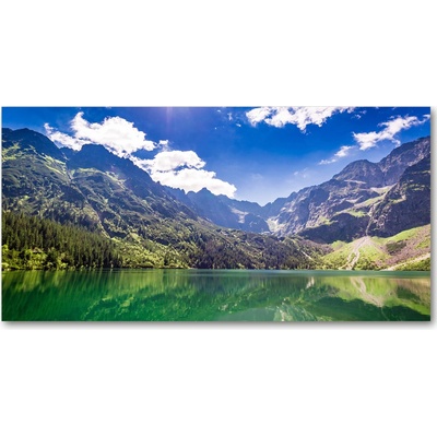 Foto obraz sklenený horizontálny Morské oko Tatry 100x50 cm