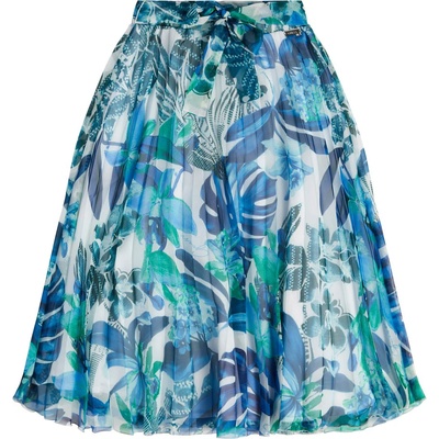 GUESS Свободна многоцветна пола Guess в синьо