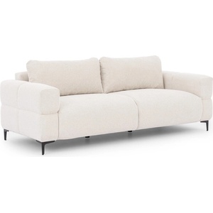 ROPEZ Бял диван 217 cm Helio - Ropez (Helio Sofa 3os. Aragon 01 ( Davis ) Czarny Mat)