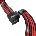 1stPlayer Модулен кабел 1stPlayer Custom Sleeved Modding Cable Black/Red - PCIe 5.0 12VHPWR M/M - FM2-B-BR (FM2-B-BR)
