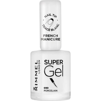 Rimmel London Super gel French Manicure lak na nechty 090 Porcelain 12 ml