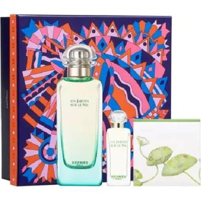 Hermès Un Jardin Sur Le Nil Gift Set EDT 100 ml + EDT 7.5 ml + Soap 50 gr унисекс