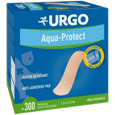 Urgo AQUAPROTECT Omyvatelná náplast 19 x 72 mm 300 ks