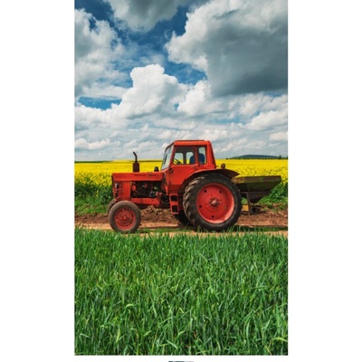 Tiptrade Dětský ručník Červený Traktor 30 x 50 cm